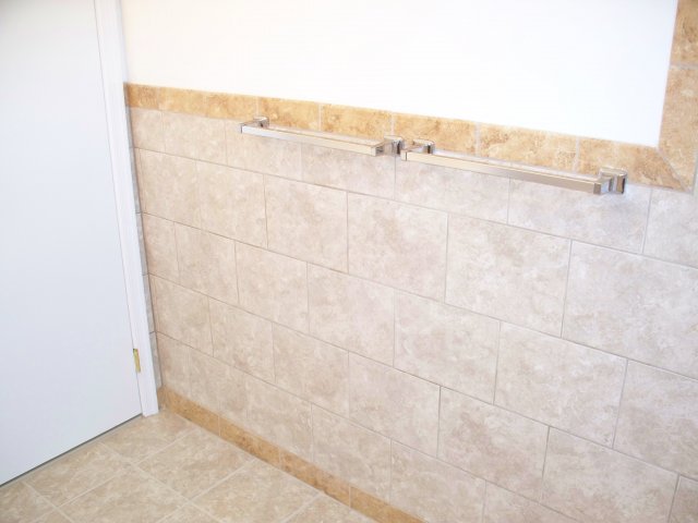 New walls and flooring completed.