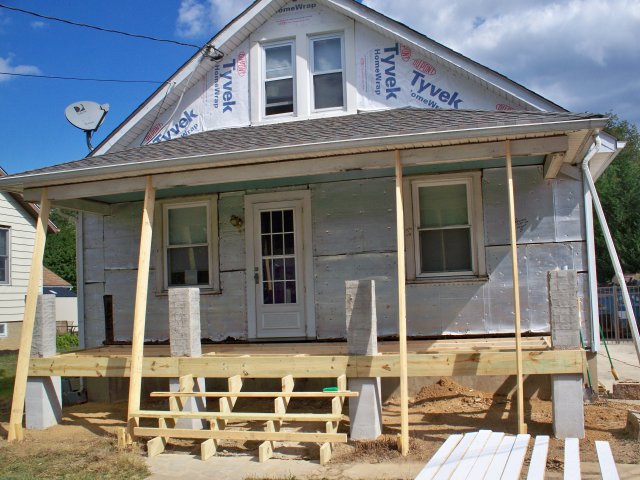 New footers , columns. New  framing 