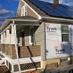 New doors, windows , siding and vapor barrier. 