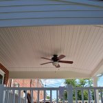 Clean ceiling with fan